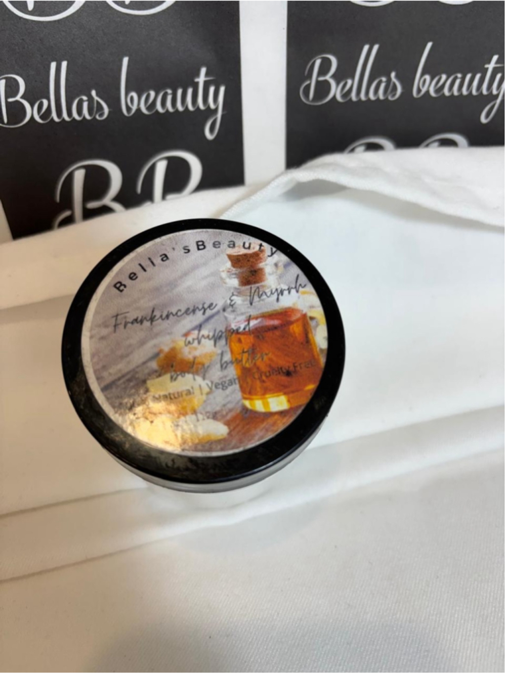 Lot of 6 Frankincense Myrrh Whipped Body Butter 4oz Vegan Bellas Beauty #V27